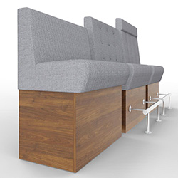Hochbank / Barbank "PB-RO07-S49/S56" mit Sockel