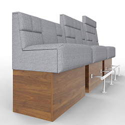 Hochbank / Barbank "PB-DO01-S49" mit Sockel