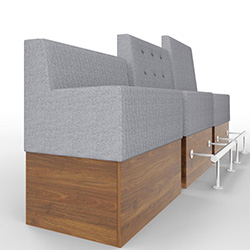Hochbank / Barbank "PB-RE08-S42" mit Sockel