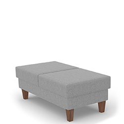 Loungemodul Hocker "LS-DA24-H2P" mit Stollenfüssen