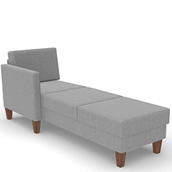 Loungemodul Longchair "LS-DA24-1P2-ATL" mit Armteil links