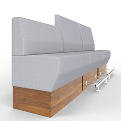 Tresenbank "PB-AM03-S27" mit Sockel