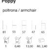 armlehnen polsterstuhl poppy abmessungen