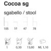 PB-TL-COCOA-SG 5 barhocker cocoa sg abmessungen