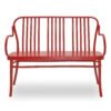 bugholz zweisitzer s 6653 l holzsitz deckend lackiert rot