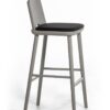 Barhocker "Simple" - aus Eschenholz – Eleganz für Hotel & Gastronomie 16 hocker theke bar simple greige polstersitz 1