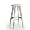 Robuster Holzhocker "Sally" mit 76 cm Höhe für Hotel und Gastronomie 10 holzbarhocker barhocker sally 76cm bianco