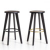 Robuster Holzhocker "Sally" mit 76 cm Höhe für Hotel und Gastronomie 9 holzbarhocker barhocker sally 76cm nero