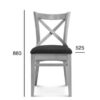 HS-A-9907-2 8 holzstuhl hs a 9907 2 abmessungen 1
