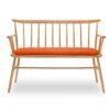 HZS-S-1102/1 3 holzstuhl im windsor design 2 sitzer hzs s 1102 1 gepolsterter sitz1