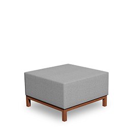 Loungemodul Hocker "LS-CKHR20-1H" mit umlaufendem Holzrahmen
