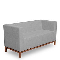 Loungesofa 2-Sitzer "LS-CKHR20-2P" mit umlaufendem Holzrahmen