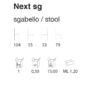 PB-TL-NEXT-SG 6 Polsterbarhocker NEXT-SG
