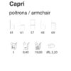 polsterstuhl carpi mit metallgestell abmessungen