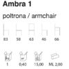 polsterstuhl mit armlehnen ambra 1 abmessungen